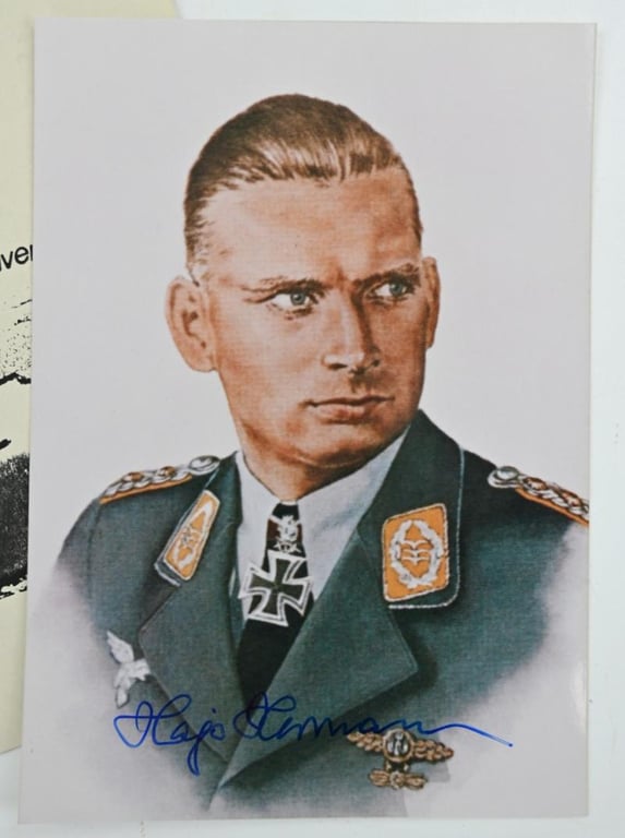 Signature of Luftwaffe KC-OLC&S Recipient 'Hajo Hermann'