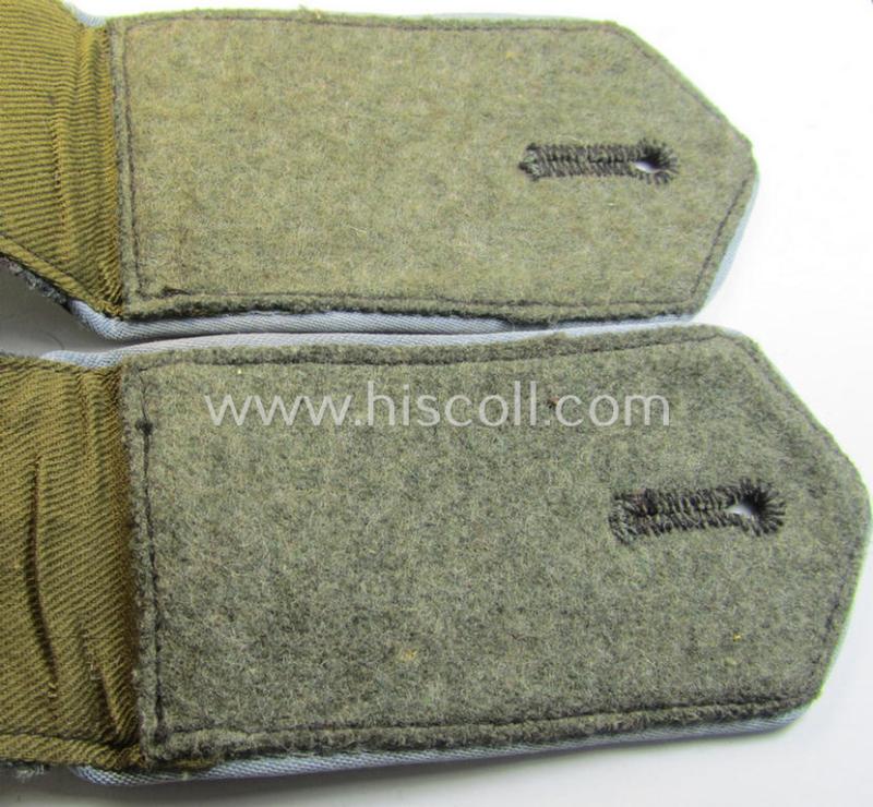 Attractive - and fully matching! - pair of Eastern-volunteer- (ie. 'Ostvölker'-) related shoulderstraps as was intended for a: 'Turkistanischer'-volunteer within the 'Deutsche Wehrmacht' (ie. within the: 'Turkistanisches Legion')