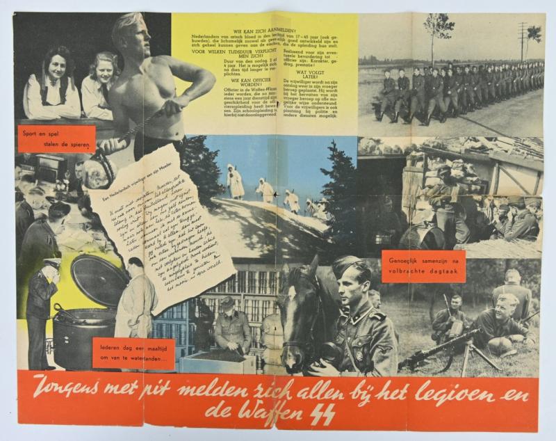 German Dutch Waffen-SS Recruitment Flyer