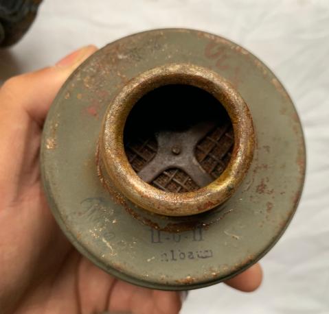 German WW1 Gasmask and Canister