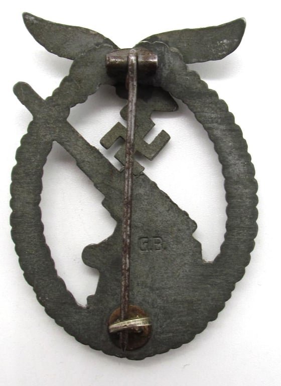 Luftwaffe Flak Badge – By G.b.(Gustav Brehmer)