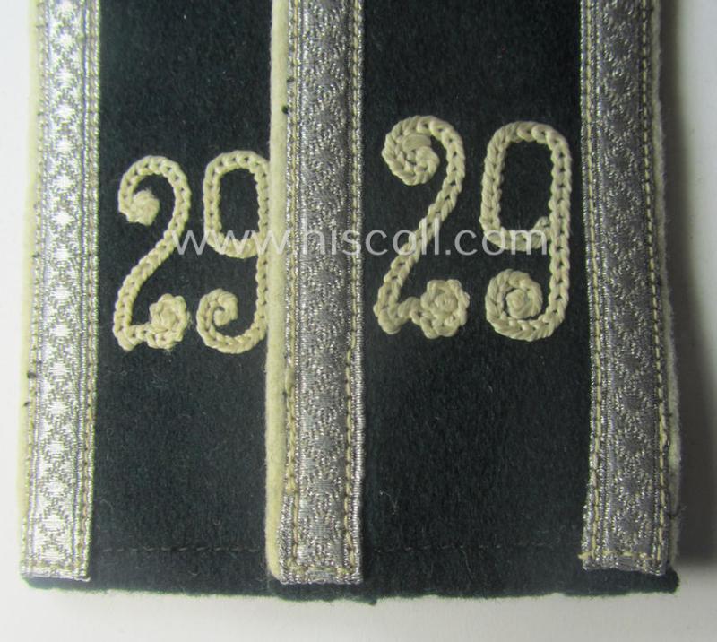 Pair of (Heeres) NCO-type (ie. 'M40'-pattern- and 'rounded styled-') 'cyphered' shoulderstraps as was intended for usage by an: 'Uffz. des Infanterie-Rgts. 29'