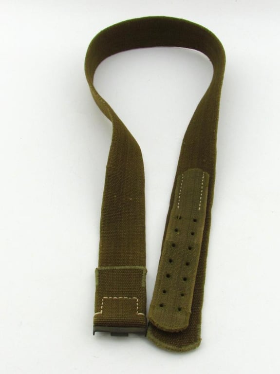Wehrmacht ‘Afrikakorps’ tropical webbing belt with canvas tongue