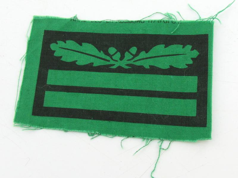 Printed Heer/Waffen-SS camouflage rank patch