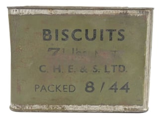 British WW2 Ration Box of Biscuits 1944
