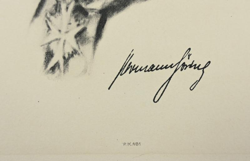 German Portrait Print/Litho of Reichsmarshall Hermann Göring by K.J.Böhringer