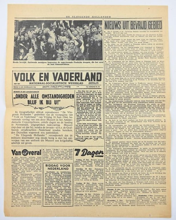 Allied Droppingsflyer 'De Vliegende Hollander' 1 November 1944