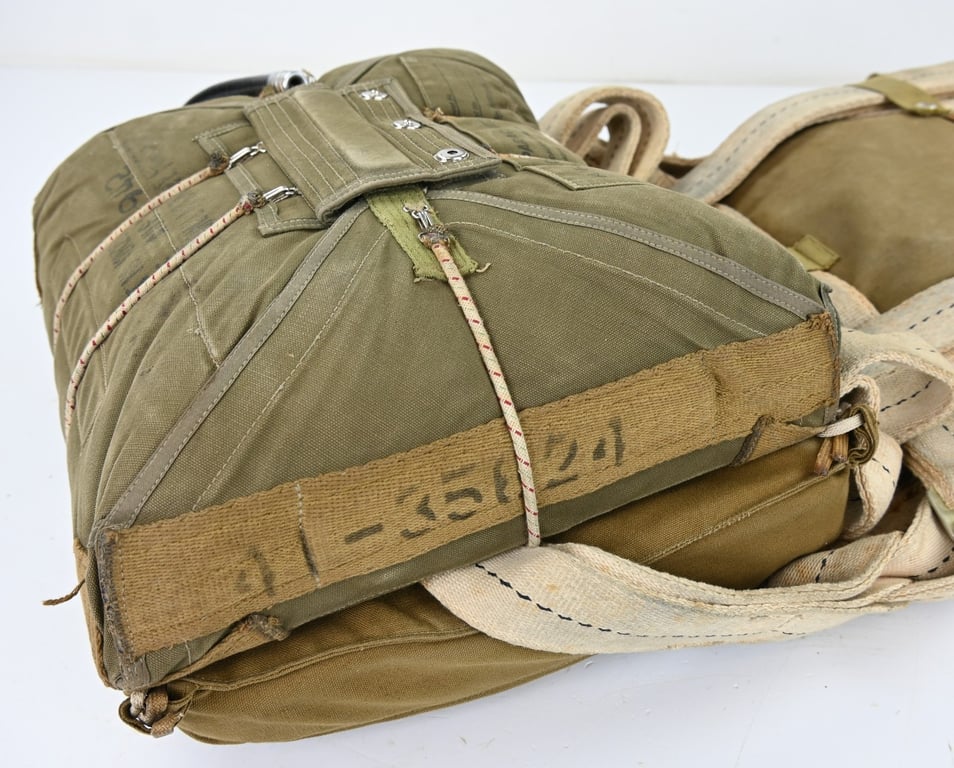 USAAF WW2 Named AN6510-1 Seat Parachute Harness Assembly
