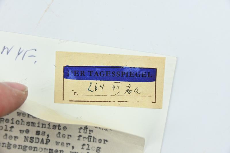 Allied Press 'Mug-Shot' Picture of Nuremberg Trail Members