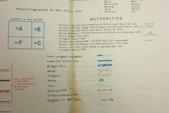 British WW2 Roadmap Dusseldorf Germany
