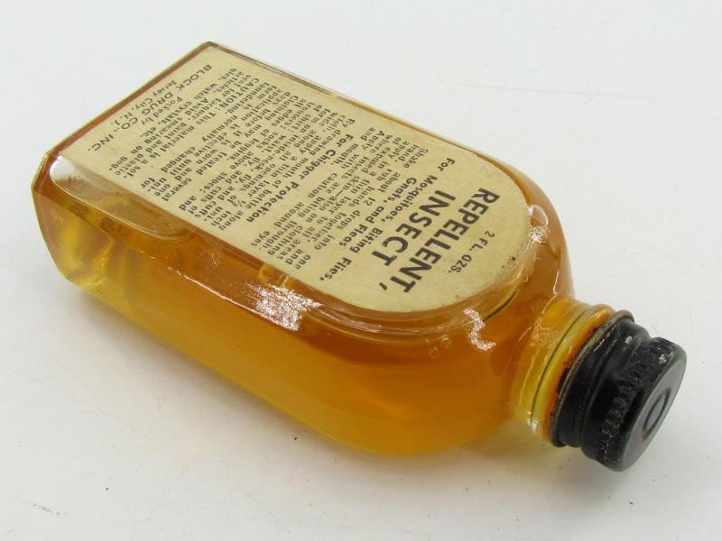 US WWII Glass Bottle of Insect Repellent