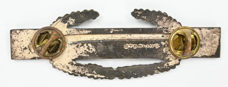 US WW2 Sterling Silver CIB Badge