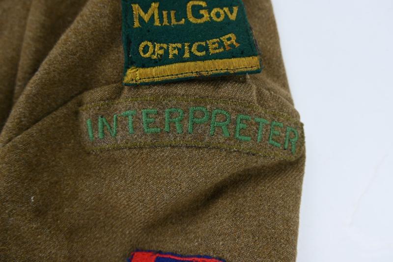 British Occupation Period 'Civilian Military Governor' Officer