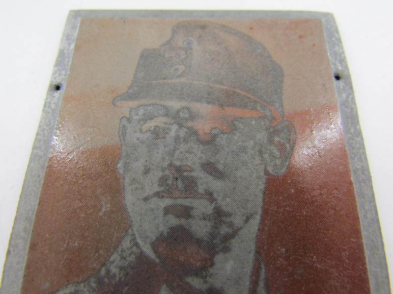 Original German Newspaper Photo “Druckplatte” (printing plate)