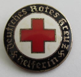 Deutsches Rotes Kreuz (DRK) Helferin Badge (ELM)