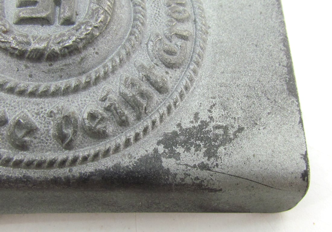 Waffen-SS Steel Belt Buckle – RZM 155/43 SS