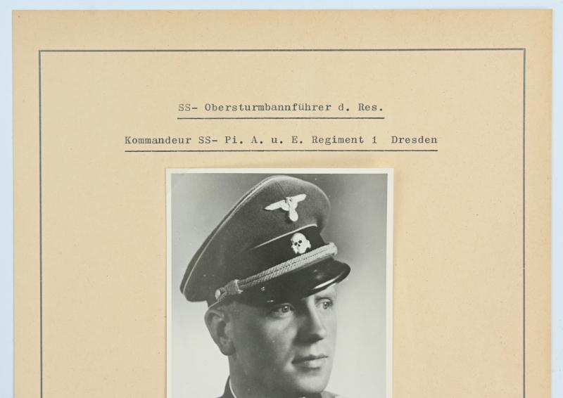 Postcard with Signature of Waffen-SS KC Recipient 'Hugo Eichhorn'