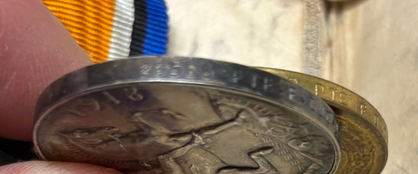 East Lancashire Medal Group to 26560 Pte F Duckworth 1st and 6th Battalions East Lancs