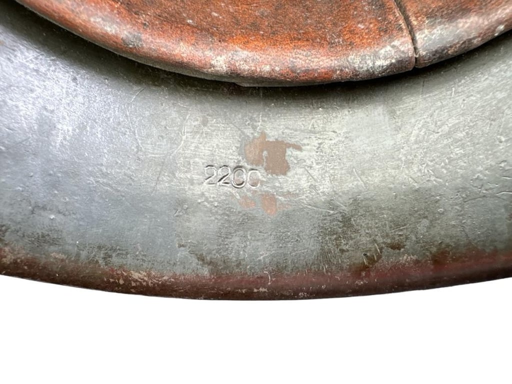 WH/SS M42 Helmet in Rough 4 Tone Camouflage Paint