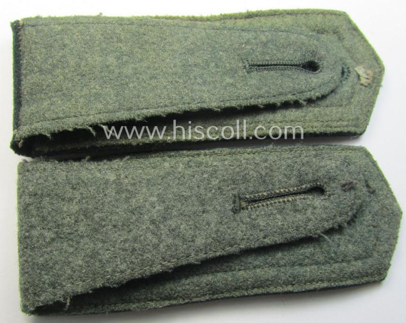 Pair of WH (Heeres), early- (ie. pre-war-) period, 'M36 o. M40'-pattern- (ie. pointed-styled) 'cyphered' shoulderstraps as was specifically intended for usage by an: 'Oberfeldwebel des Infanterie-Rgts. 12'