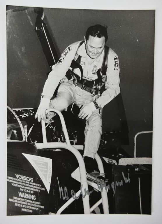 Signature of Luftwaffe KC-OLC Recipient 'Walter Krupinski'