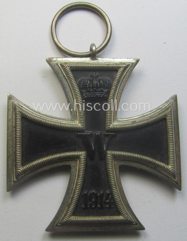 WWI-period: 'Eisernes Kreuz II. Klasse' (being a fully untouched and unmarked example that comes with its long-sized ribbon ie. 'Bandabschnitt')