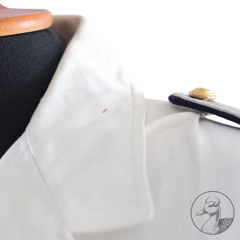 Weißes Jackett Kriegsmarine Leutnant der Küstenartillerie