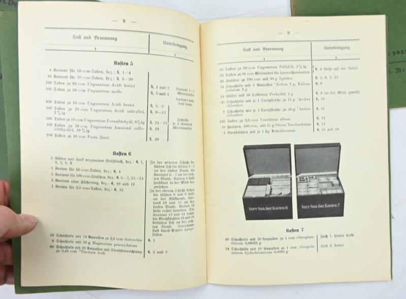German Third Reich Medic Booklet Set