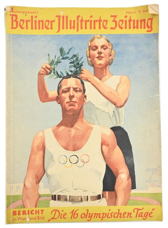 German Third Reich Olympic Magazines 'Berliner Illustrierte Zeitung