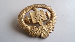 NSRL Heavy Athletics Badge in gold