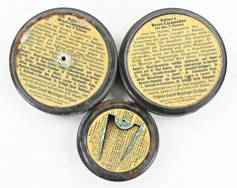 German Third Reich Era Candy Tin Cans