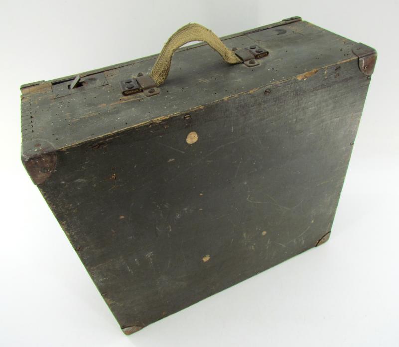 Transport Box Wehrmacht "Stock and Accessories for Gas Indicators"
