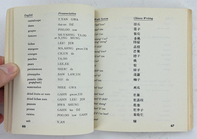US WW2 Chinese Phrase Book