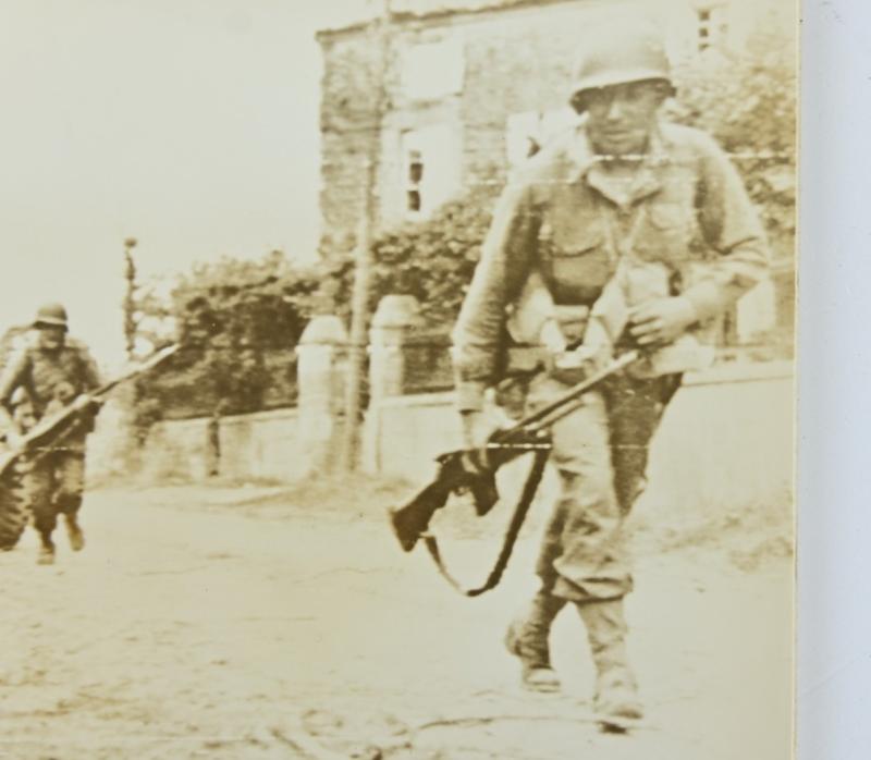 US WW2 Press Photo Normandy 'La Haye du Puits'