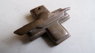 Kriegsmarine 10th U-Boat Flotilla Cap Badge