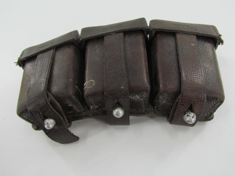 Chocalate Brown Luftwaffe K98 Ammunition Pouch...LBA Marked