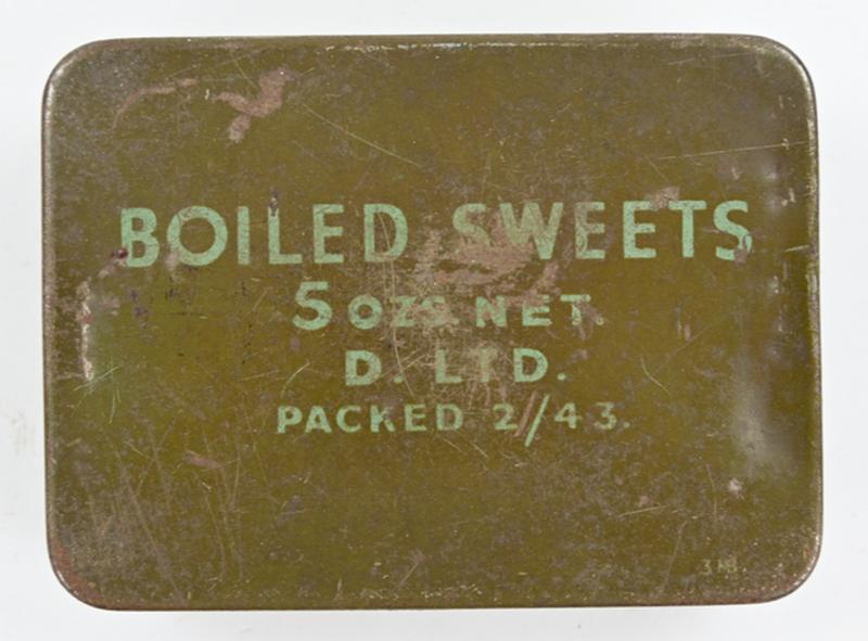 British WW2 Boiled Sweets Tin Can