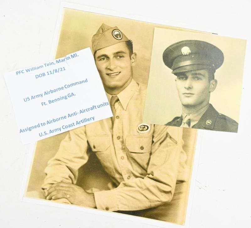 US WW2 Paratrooper Grouping William Tein