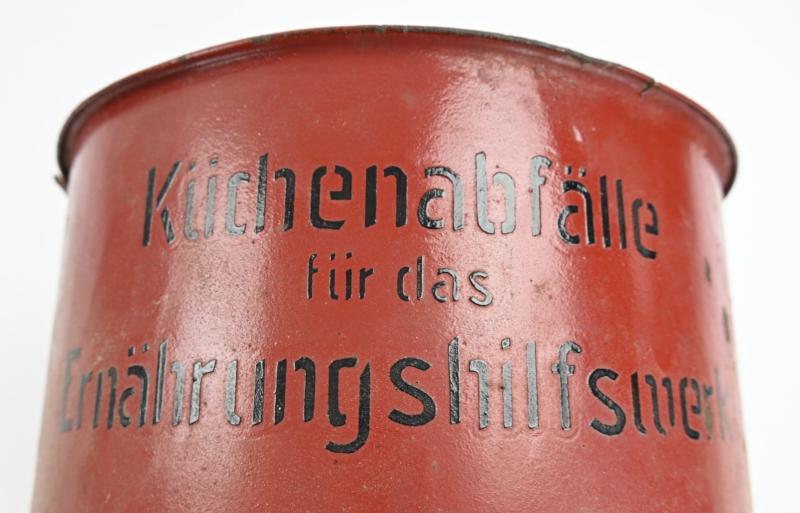German Third Reich Enamel Bucket 'Ernährungshilfswerk'