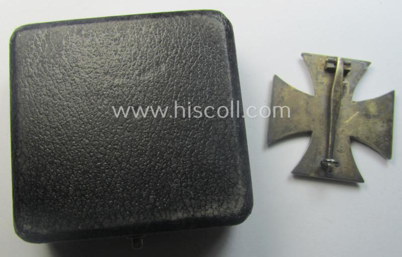 'Eisernes Kreuz 1. Klasse' (ie. Iron Cross 1st class) being an (I deem) early-war-period-produced (albeit non-maker-marked) example that comes complete in its specific (luxuriously-styled!) etui as issued and/or recently found