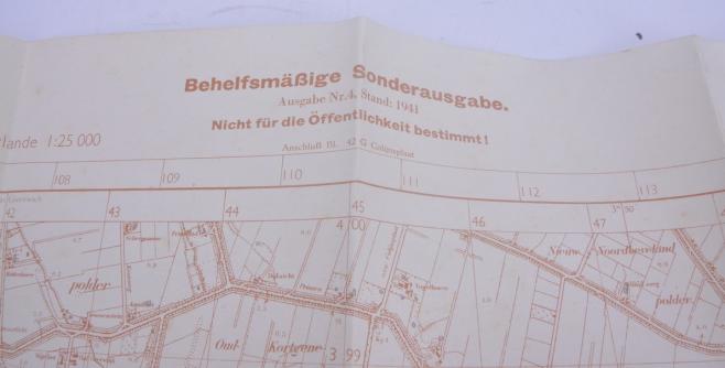 German Roadmap 'Oostkerke' 1941