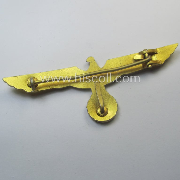 WH (KM) bright-golden-toned, light-weight- (ie. aluminium-) based breast-eagle ('Brustadler') being a neatly 'M'- (ie. 'Maedicke'-) marked example