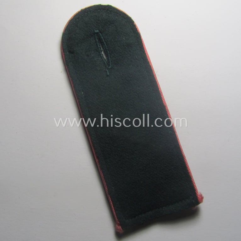 Single, early-war-period (ie. 'M40'-pattern) WH (Heeres) 'cyphered', EM-type shoulderstrap as was intended for a: 'Soldat u. Mitglied des Panzerjäger-Abtlgs. 38'
