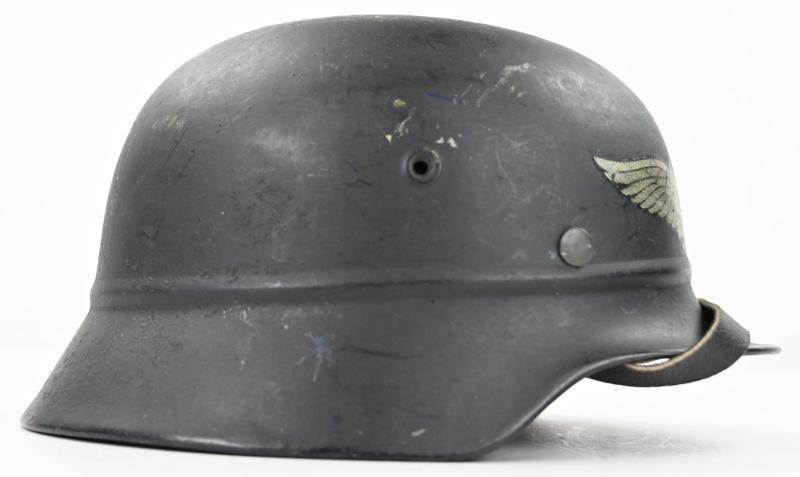 German M35 Luftschutz Beaded Helmet