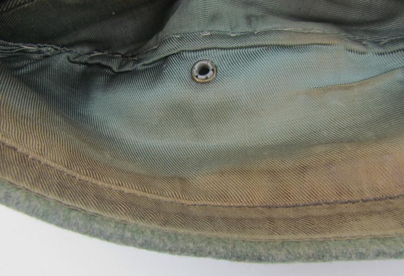 Wehrmacht (Heer) Field Cap (Schiffchen), Field-Upgraded to Officer
