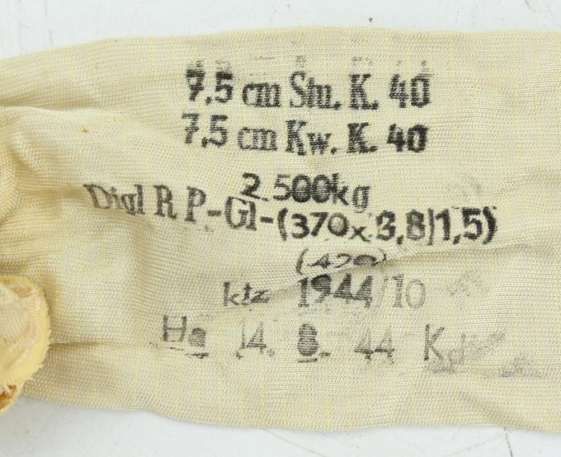 German WH Shell Powder Bag 7,5cm KWK40