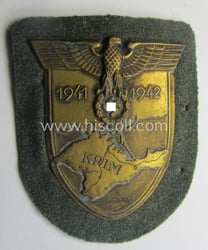 WH (Heeres ie. Waffen-SS) 'Krim'-campaign-shield (as was produced...