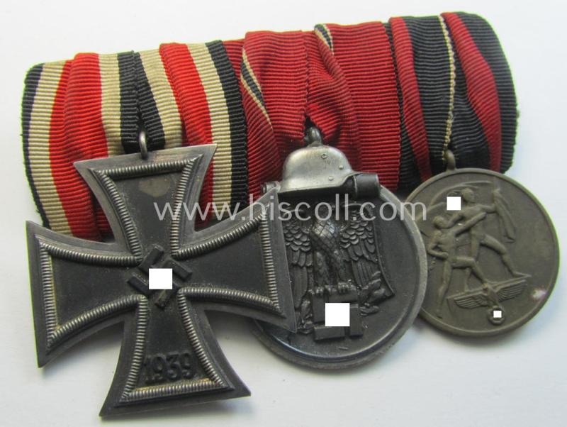 3-pieced WH (Heeres etc.) medal-bar (ie.: 'Ordenspange')