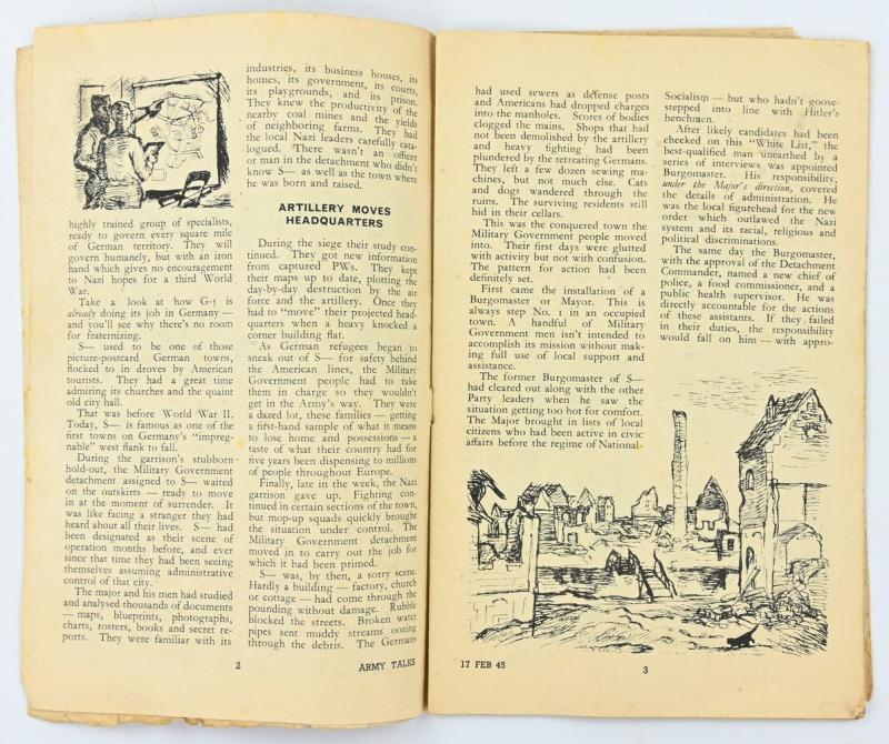 US WW2 Army Talk Booklet Feb. 17, 1945