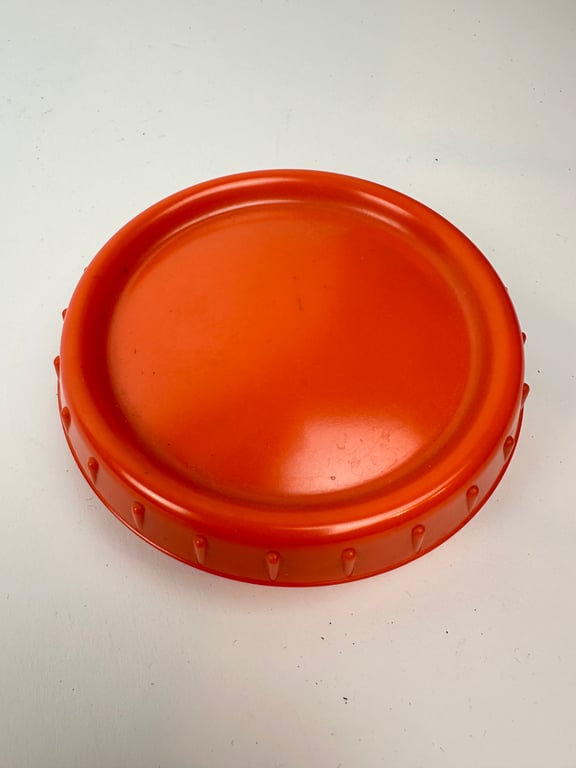 Original German WWII Orange Butter Dish (Butterdose)